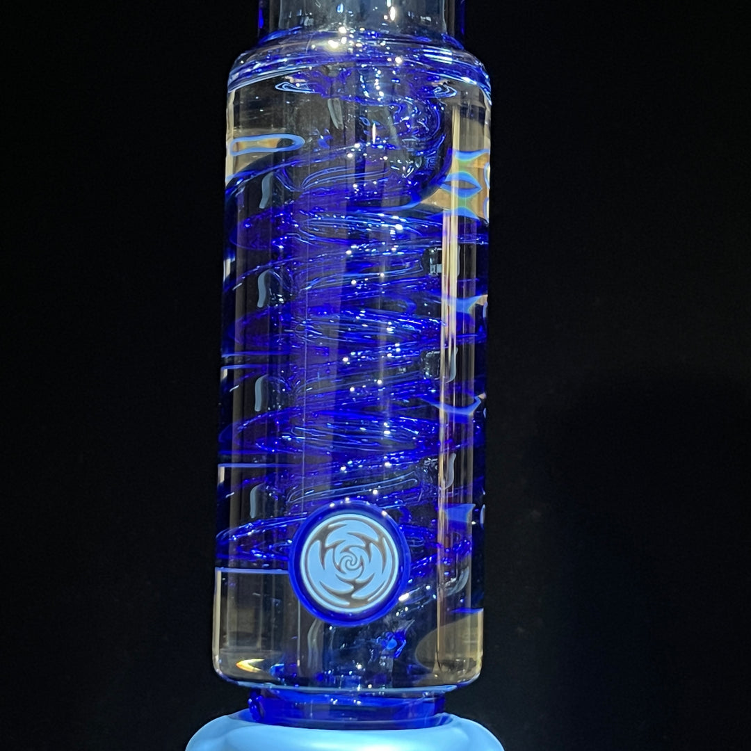 Illadelph Signature Platinum with Blue Coil Beaker Bong Glass Pipe Illadelph Glass