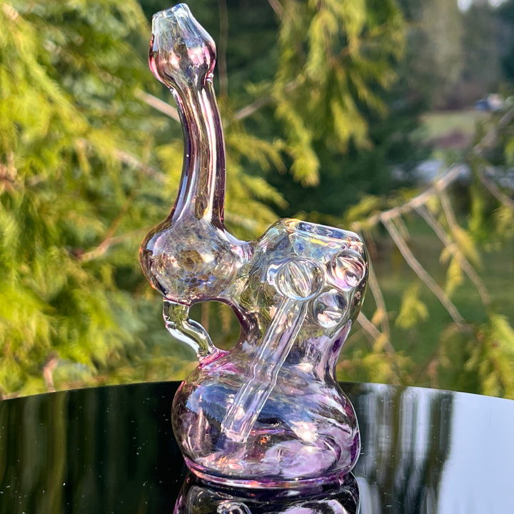 Smooth as Frit Bubbler Glass Pipe Sable Haze