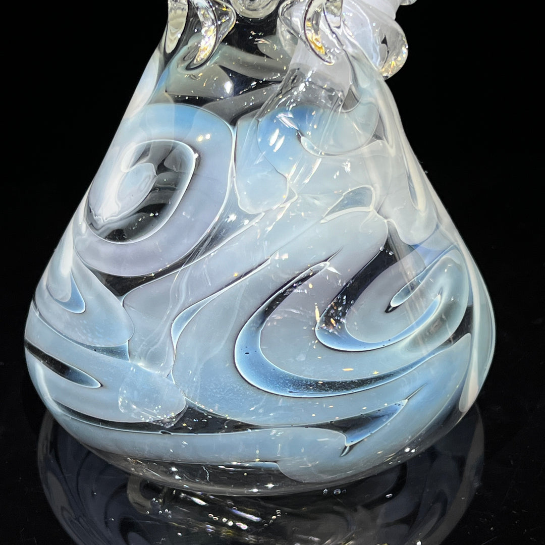 10" Fumed Squiggle Beaker Bong Glass Pipe Mary Jane's Glass   