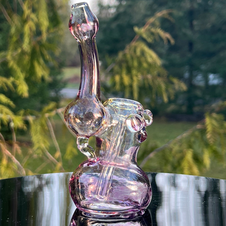 Smooth as Frit Bubbler Glass Pipe Sable Haze