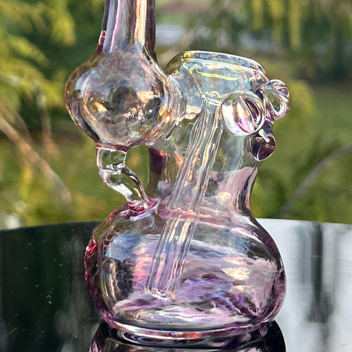 Smooth as Frit Bubbler Glass Pipe Sable Haze