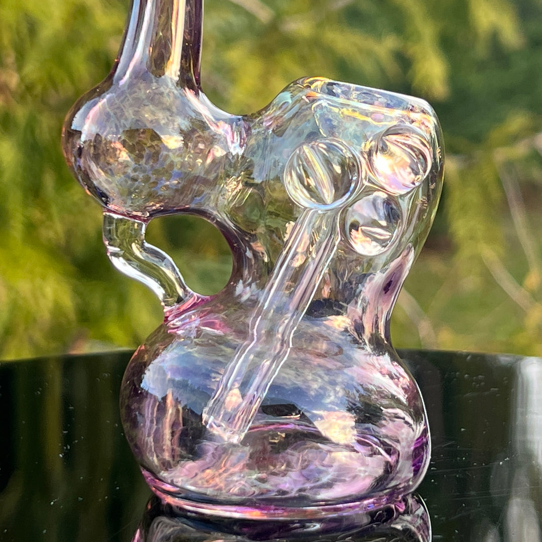 Smooth as Frit Bubbler Glass Pipe Sable Haze