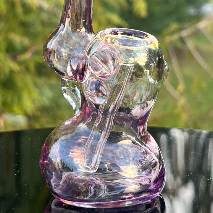 Smooth as Frit Bubbler Glass Pipe Sable Haze