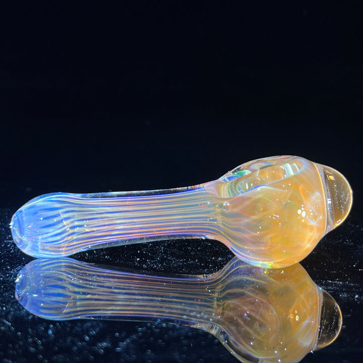 Scalloped Fumed Spoon Glass Pipe Schutz Glass   