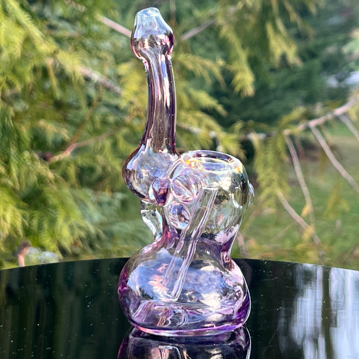 Smooth as Frit Bubbler Glass Pipe Sable Haze