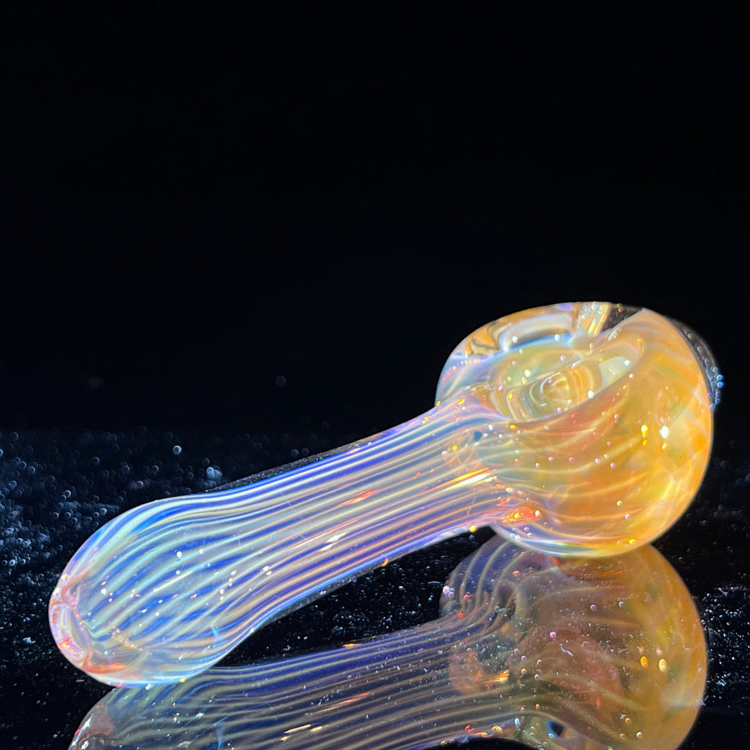 Scalloped Fumed Spoon Glass Pipe Schutz Glass   