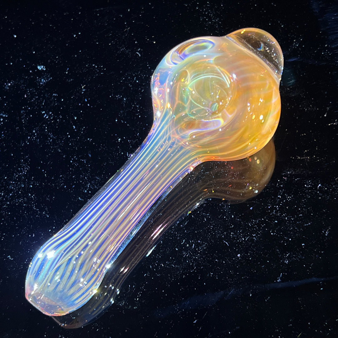 Scalloped Fumed Spoon Glass Pipe Schutz Glass   