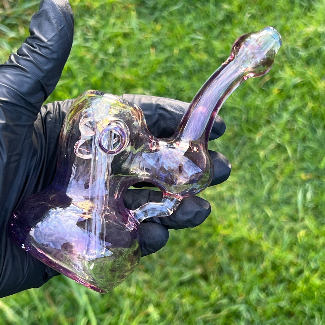 Smooth as Frit Bubbler Glass Pipe Sable Haze