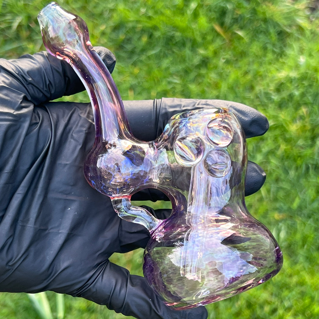 Smooth as Frit Bubbler Glass Pipe Sable Haze