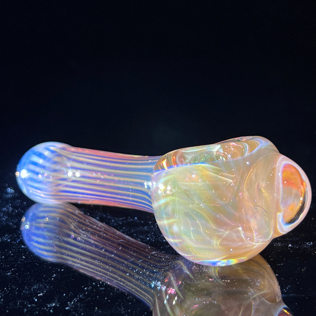 Scalloped Fumed Spoon Glass Pipe Schutz Glass   