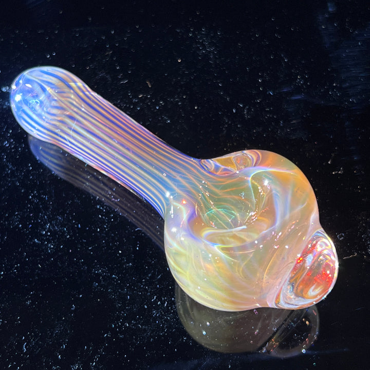 Scalloped Fumed Spoon Glass Pipe Schutz Glass   