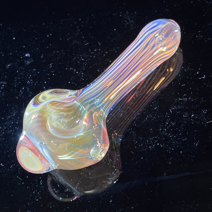 Scalloped Fumed Spoon Glass Pipe Schutz Glass   