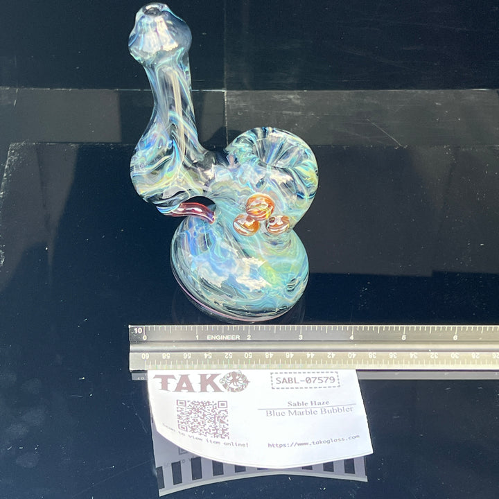 Ocean Marble Bubbler Glass Pipe Sable Haze