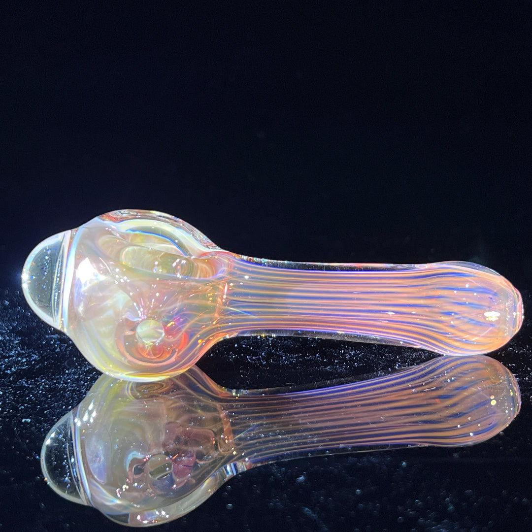 Scalloped Fumed Spoon Glass Pipe Schutz Glass   