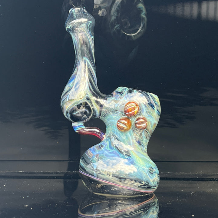 Ocean Marble Bubbler Glass Pipe Sable Haze