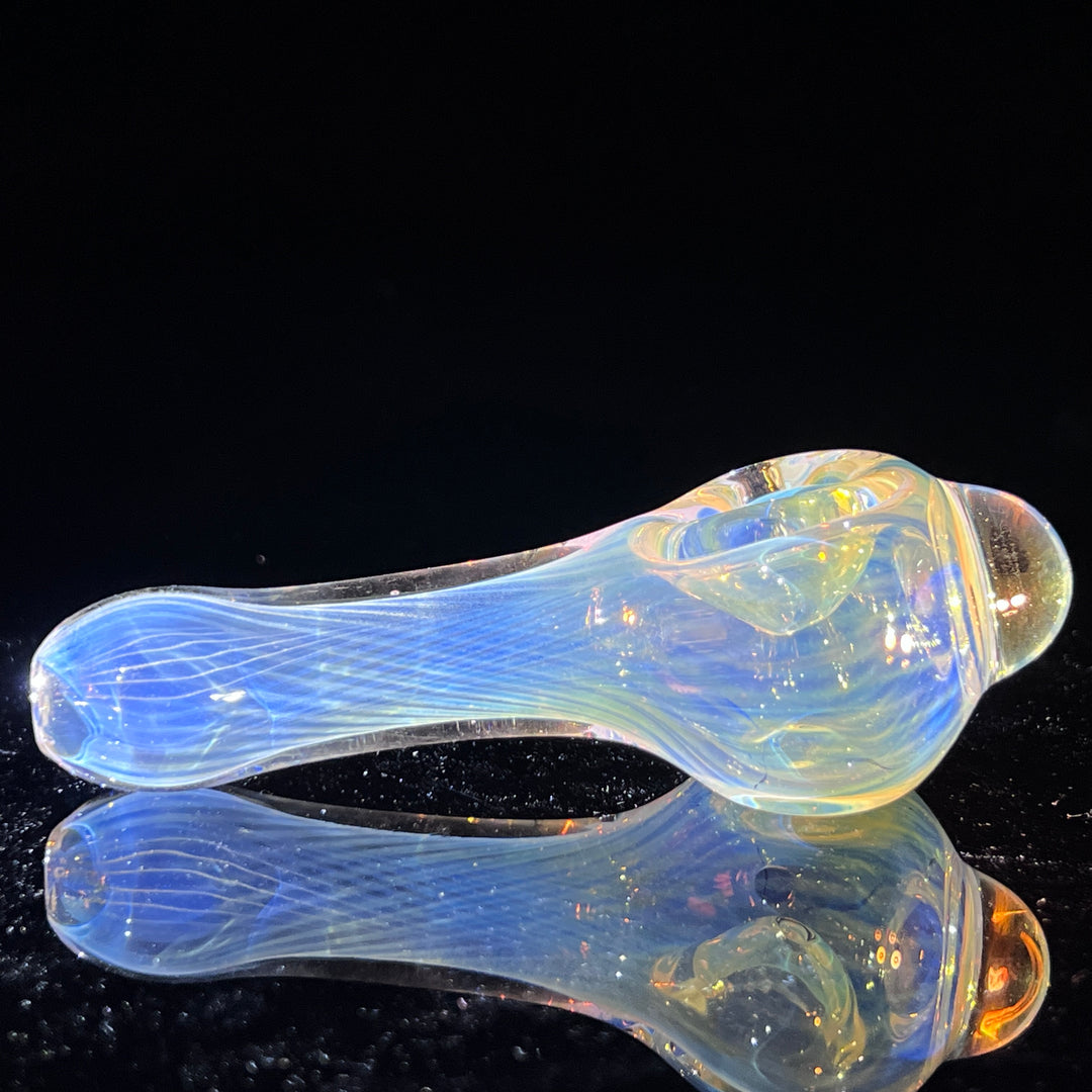 Scalloped Fumed Spoon Glass Pipe Schutz Glass   