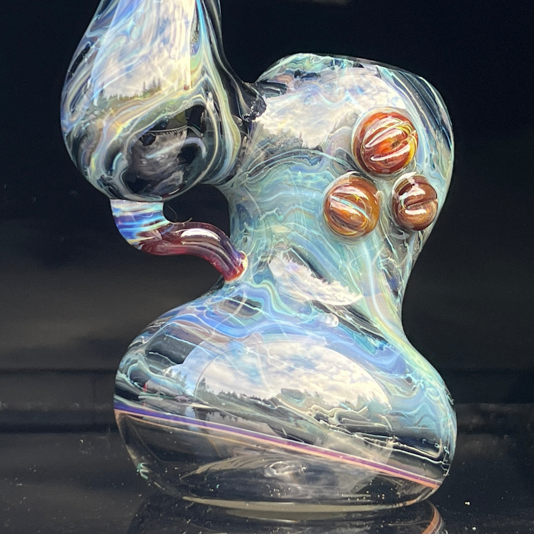 Ocean Marble Bubbler Glass Pipe Sable Haze