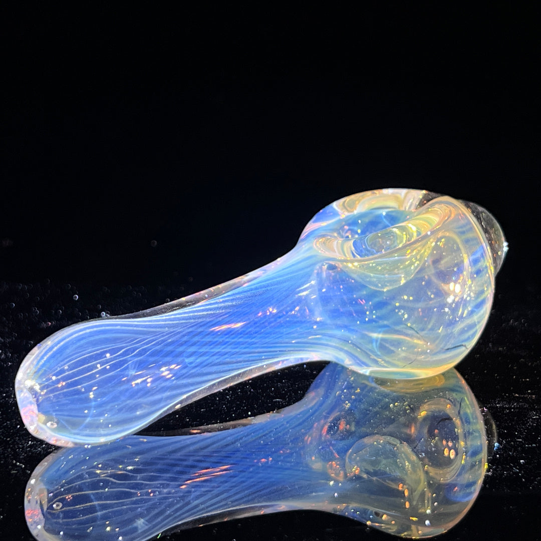 Scalloped Fumed Spoon Glass Pipe Schutz Glass   