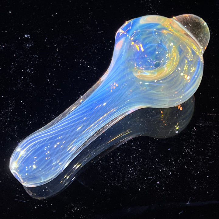 Scalloped Fumed Spoon Glass Pipe Schutz Glass   