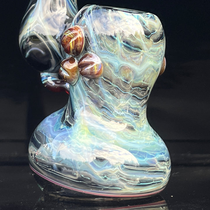 Ocean Marble Bubbler Glass Pipe Sable Haze