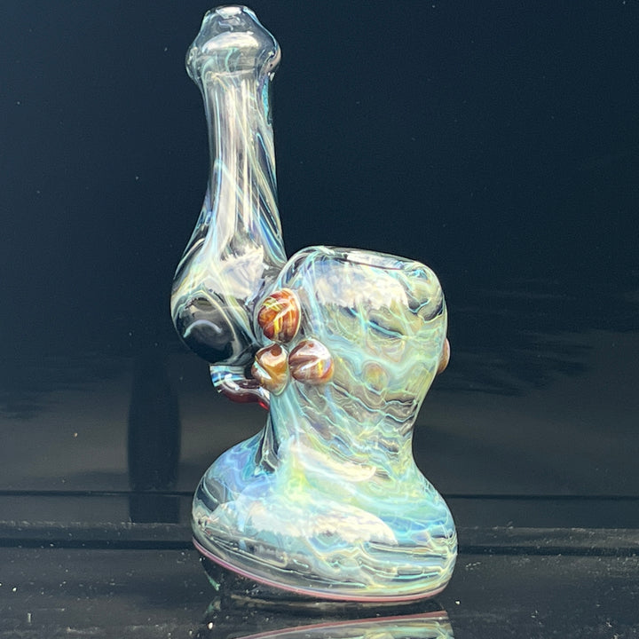 Ocean Marble Bubbler Glass Pipe Sable Haze