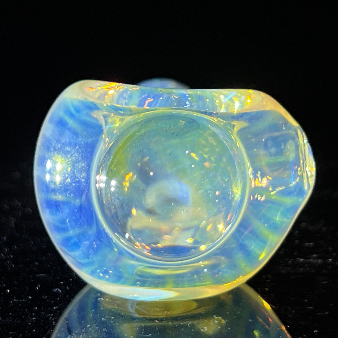 Scalloped Fumed Spoon Glass Pipe Schutz Glass   