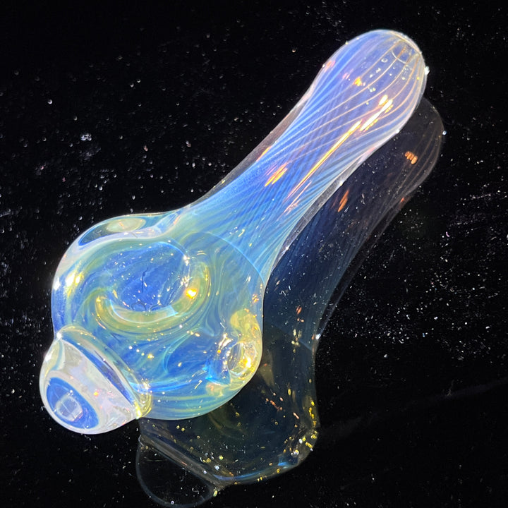 Scalloped Fumed Spoon Glass Pipe Schutz Glass   