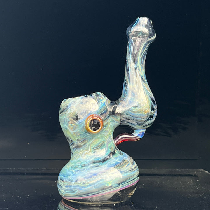 Ocean Marble Bubbler Glass Pipe Sable Haze