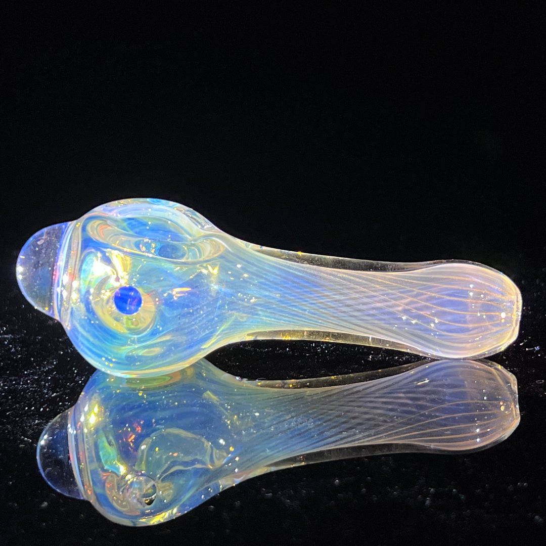 Scalloped Fumed Spoon Glass Pipe Schutz Glass   