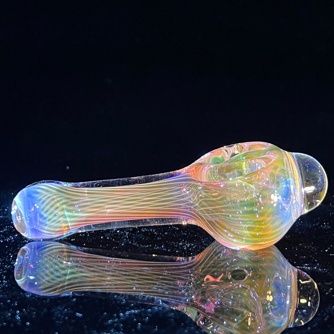 Scalloped Fumed Spoon Glass Pipe Schutz Glass   