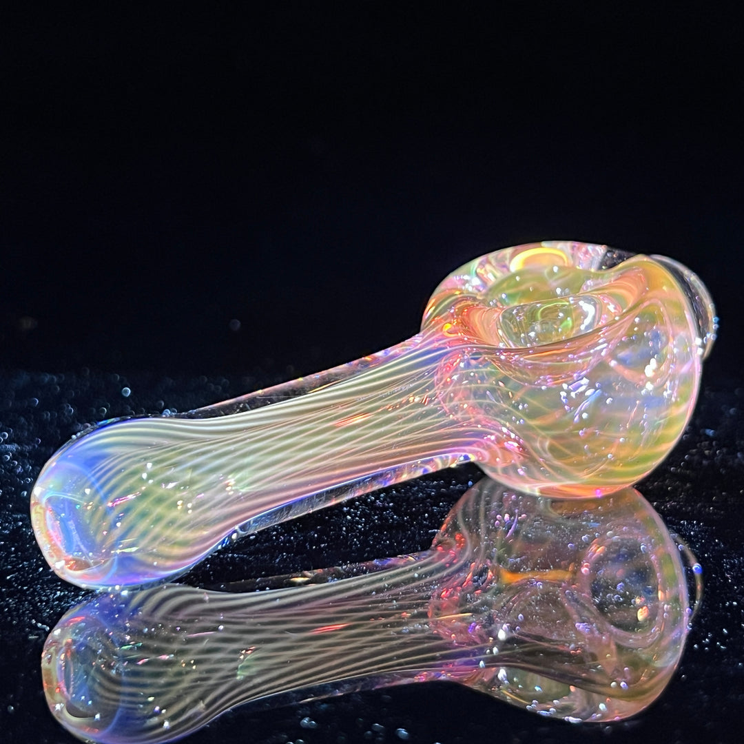 Scalloped Fumed Spoon Glass Pipe Schutz Glass   