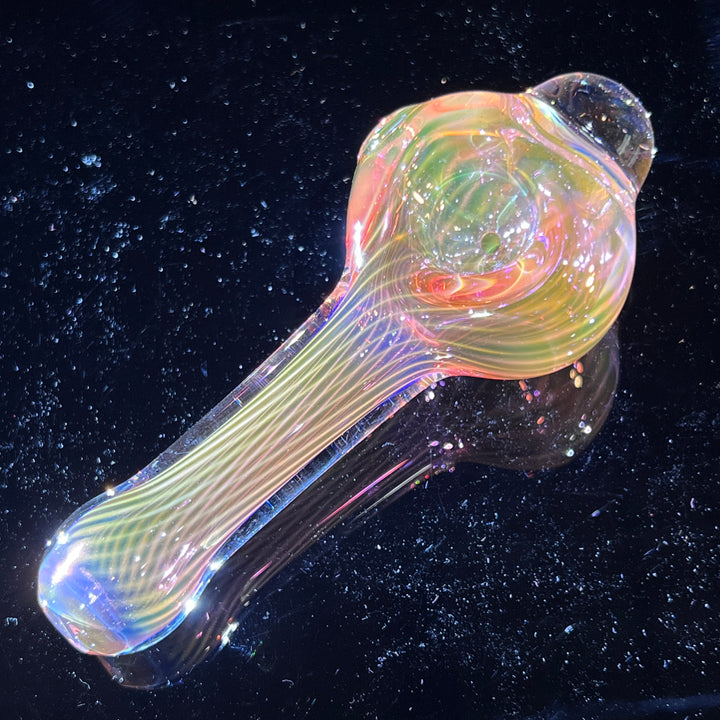 Scalloped Fumed Spoon Glass Pipe Schutz Glass   