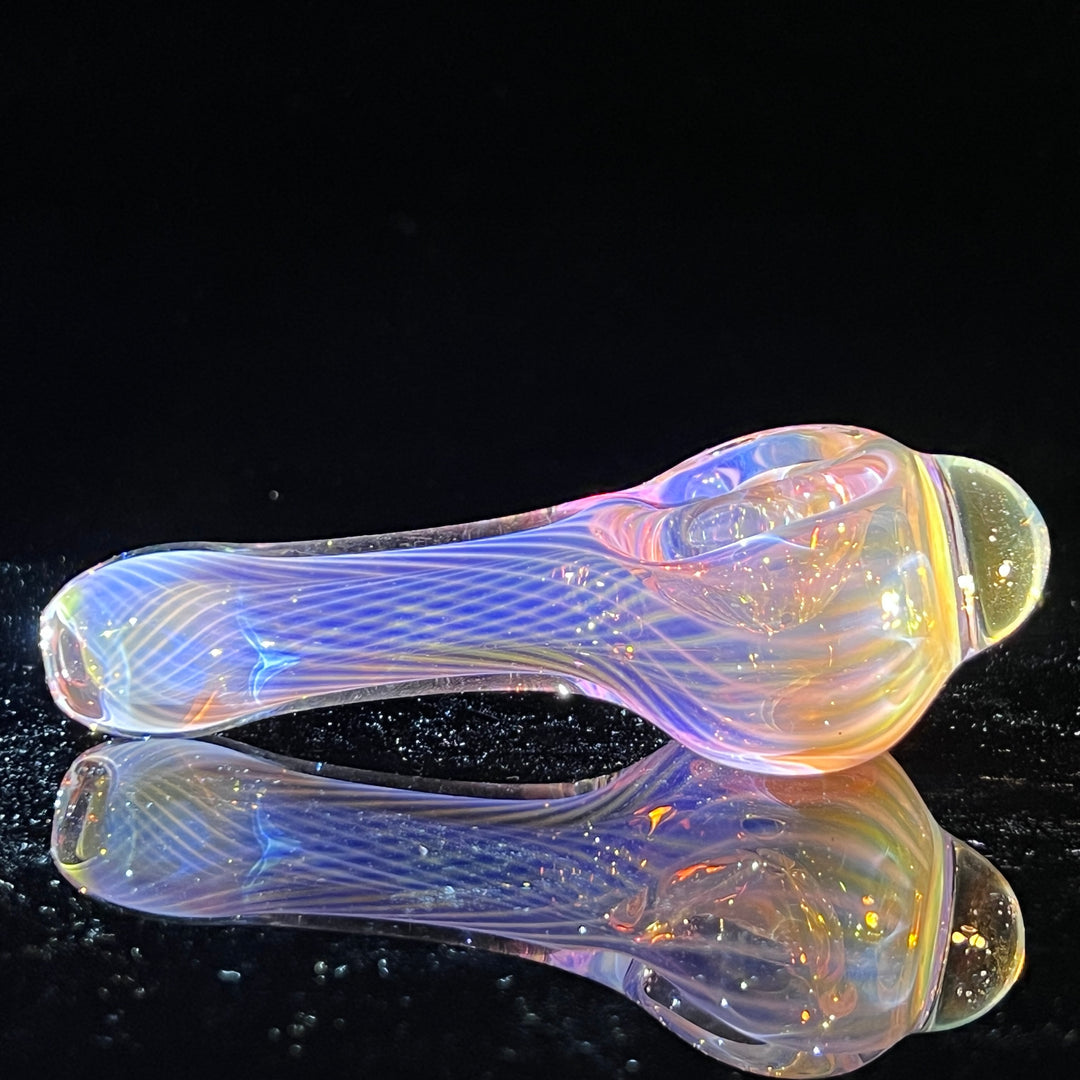 Scalloped Fumed Spoon Glass Pipe Schutz Glass   