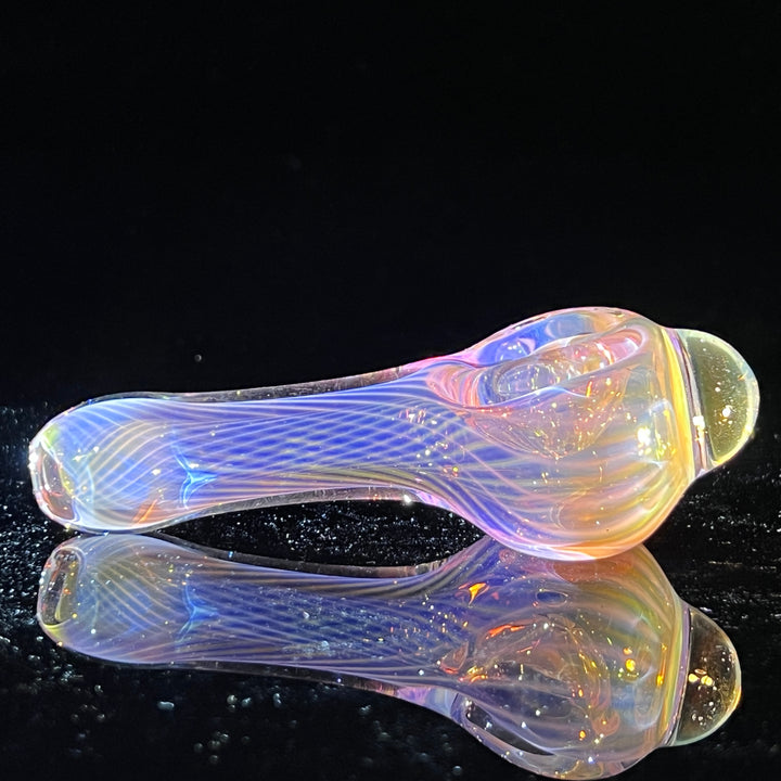 Scalloped Fumed Spoon Glass Pipe Schutz Glass   