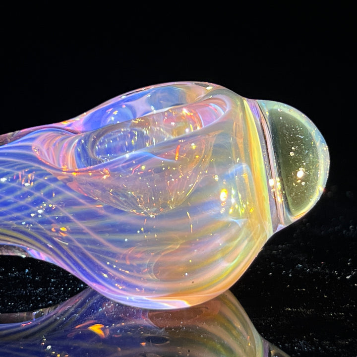 Scalloped Fumed Spoon Glass Pipe Schutz Glass   