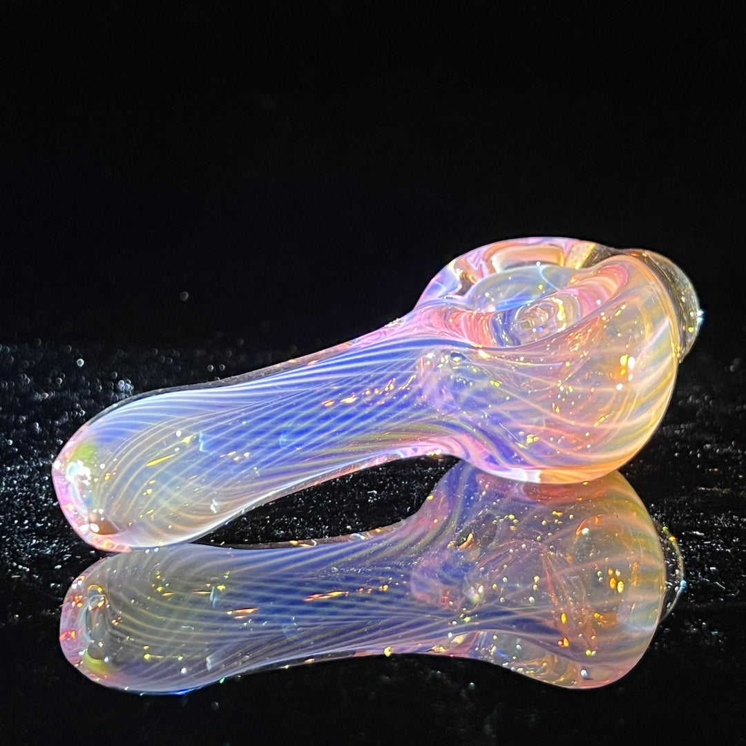 Scalloped Fumed Spoon Glass Pipe Schutz Glass   