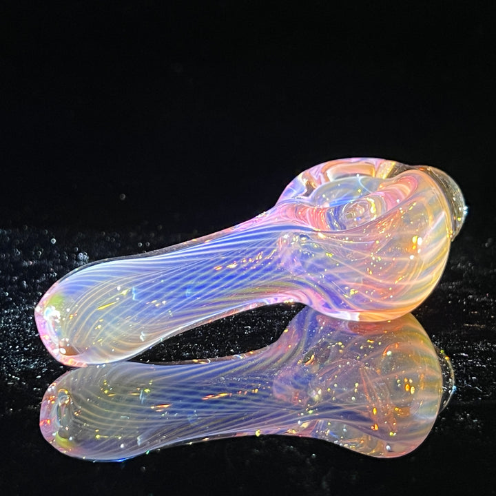 Scalloped Fumed Spoon Glass Pipe Schutz Glass   