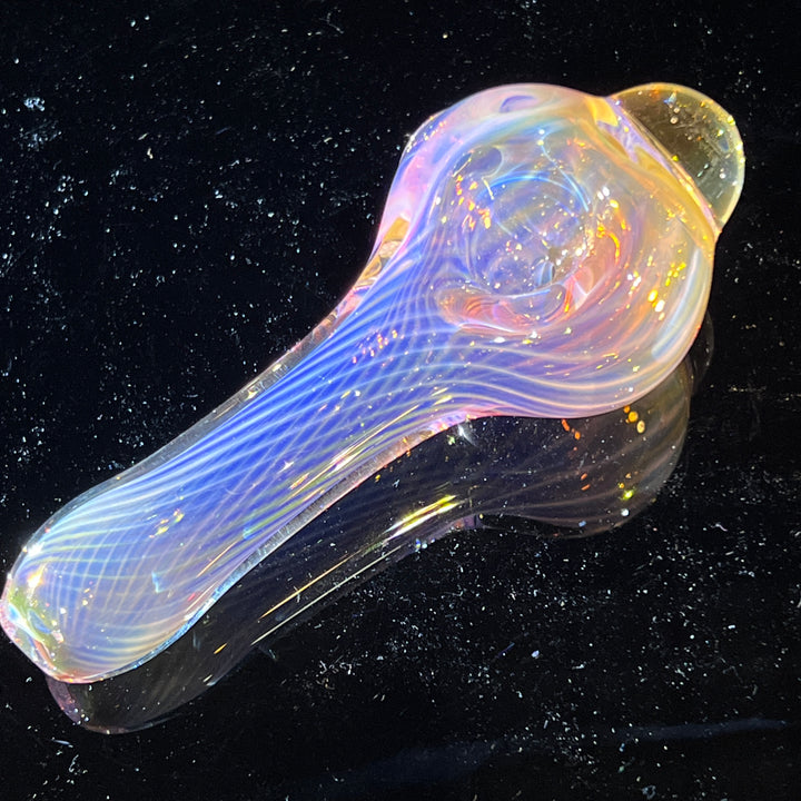 Scalloped Fumed Spoon Glass Pipe Schutz Glass   