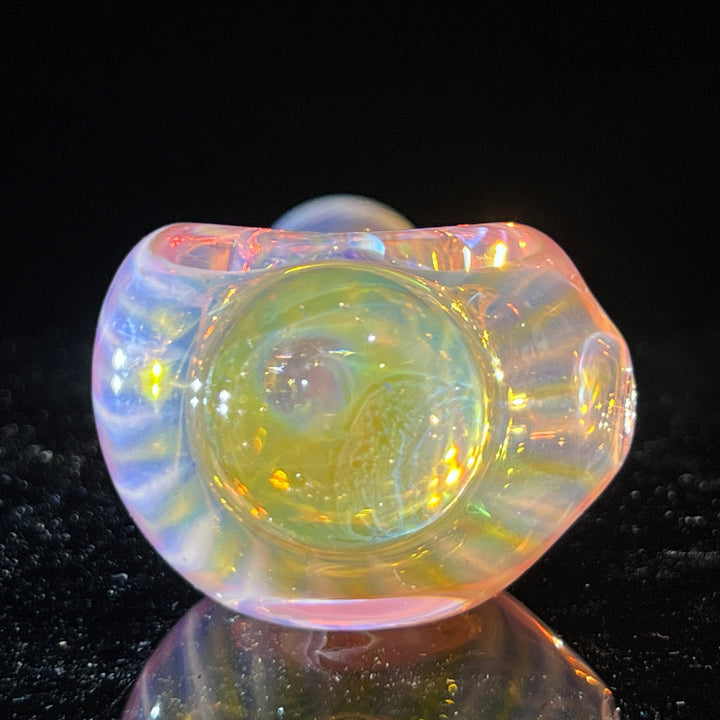 Scalloped Fumed Spoon Glass Pipe Schutz Glass   