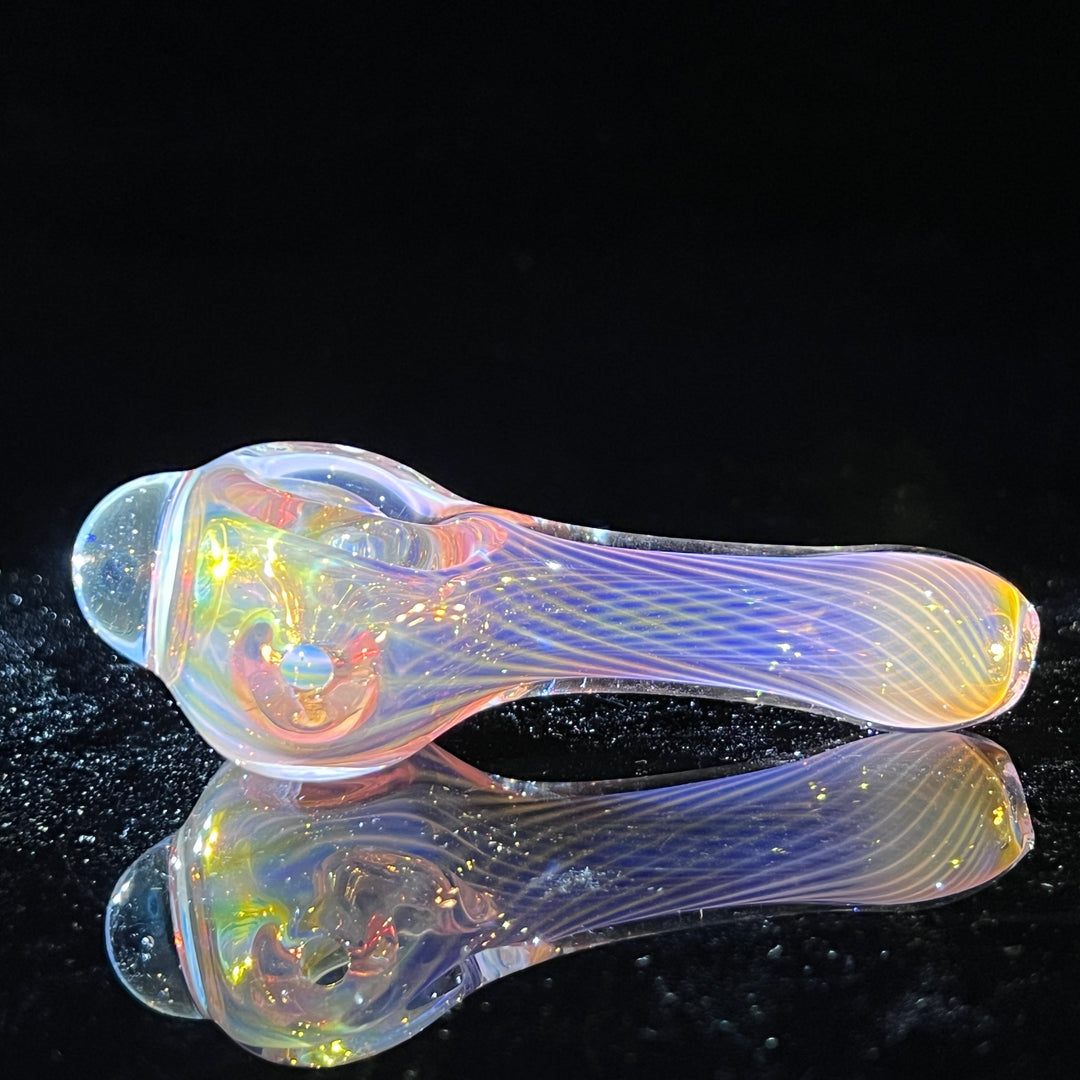 Scalloped Fumed Spoon Glass Pipe Schutz Glass   