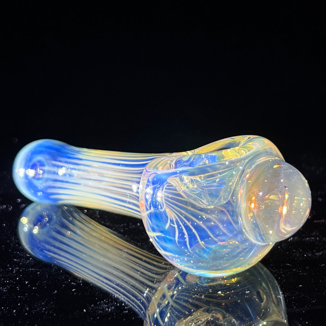 Scalloped Fumed Spoon Glass Pipe Schutz Glass   