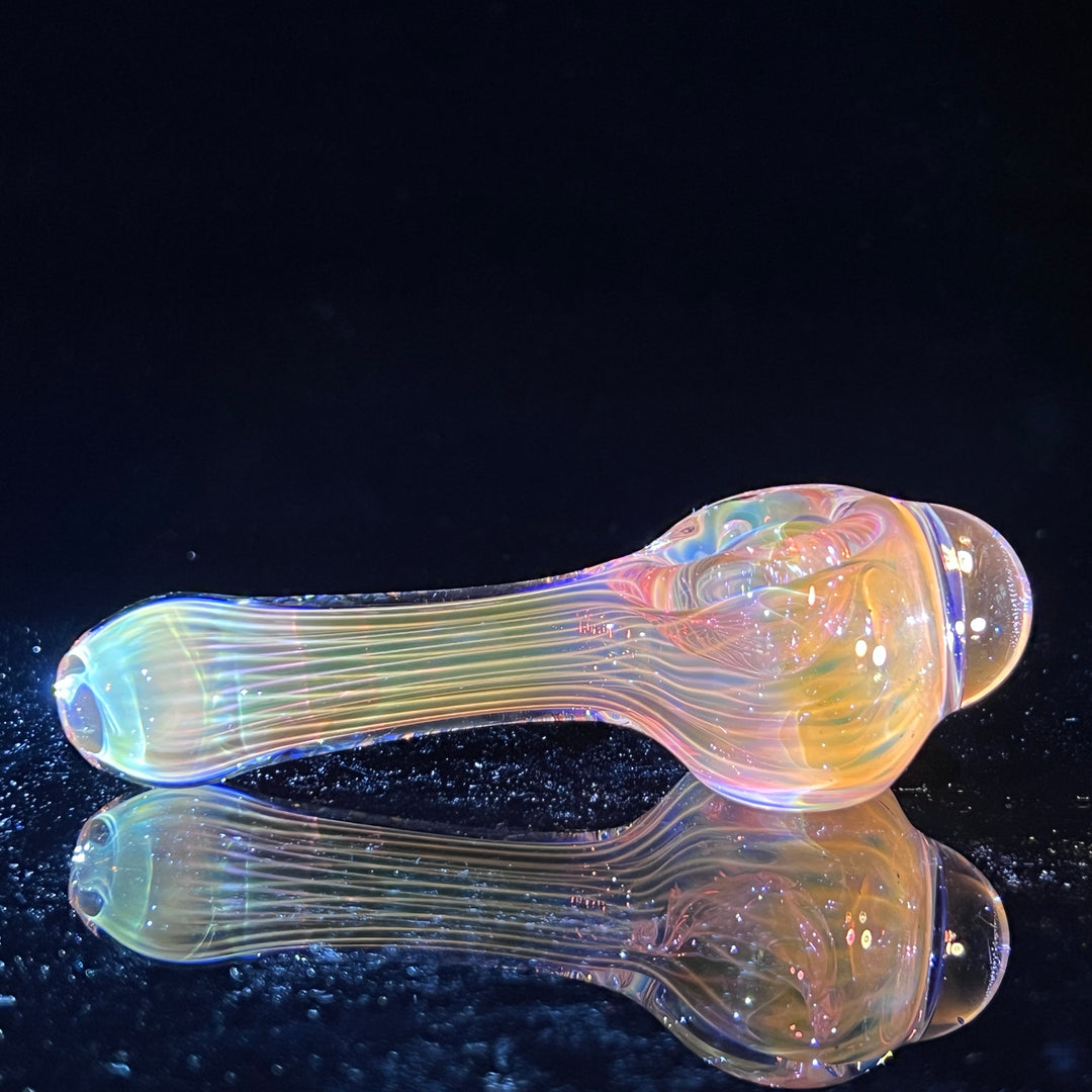 Scalloped Fumed Spoon Glass Pipe Schutz Glass   