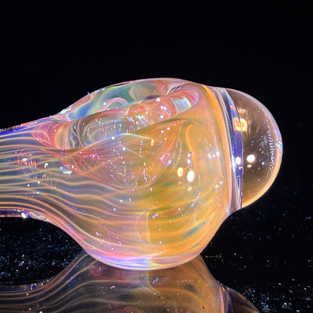 Scalloped Fumed Spoon Glass Pipe Schutz Glass   