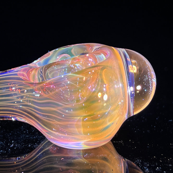 Scalloped Fumed Spoon Glass Pipe Schutz Glass   