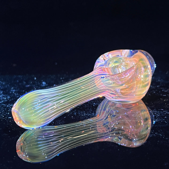 Scalloped Fumed Spoon Glass Pipe Schutz Glass   