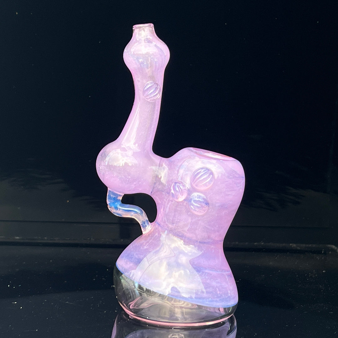 Lavender Marble Bubbler Glass Pipe Sable Haze