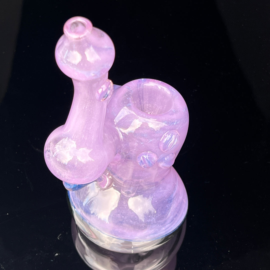 Lavender Marble Bubbler Glass Pipe Sable Haze