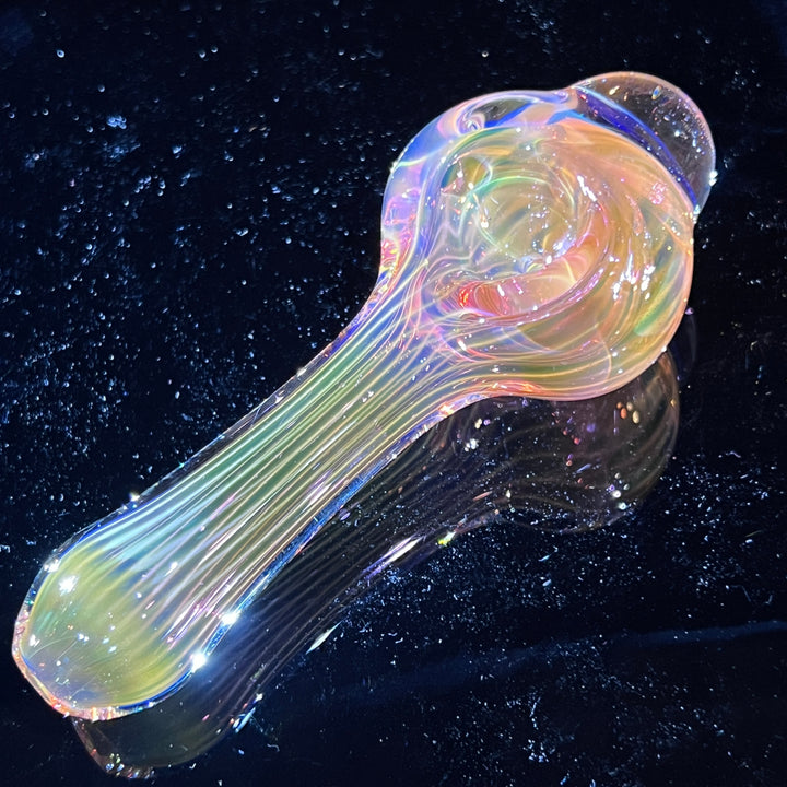 Scalloped Fumed Spoon Glass Pipe Schutz Glass   