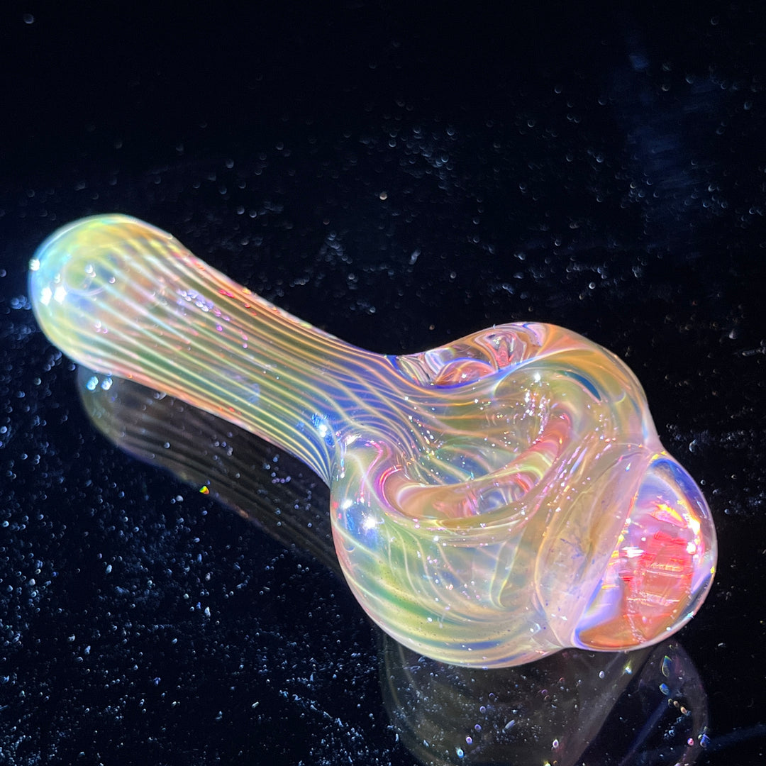 Scalloped Fumed Spoon Glass Pipe Schutz Glass   