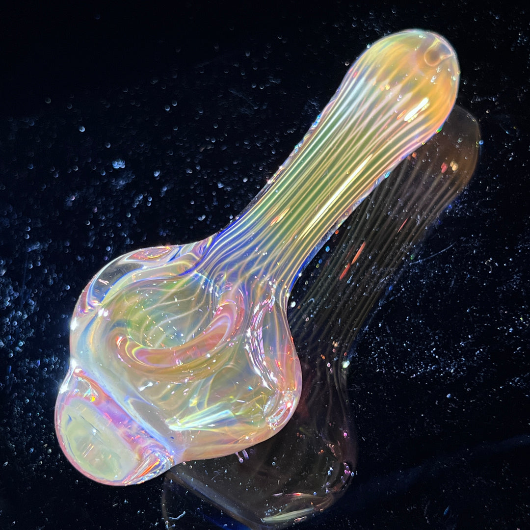 Scalloped Fumed Spoon Glass Pipe Schutz Glass   